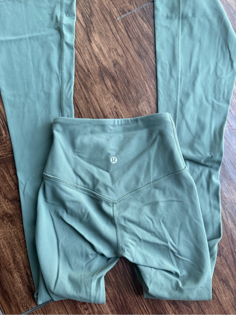 Lululemon High-Rise flare sage Green Leggings size 0
